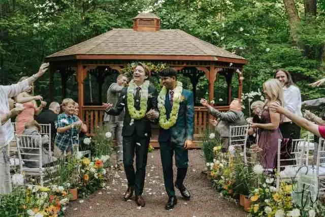 Bowman's Hill Wildflower Preserve — sheltered ceremony setting