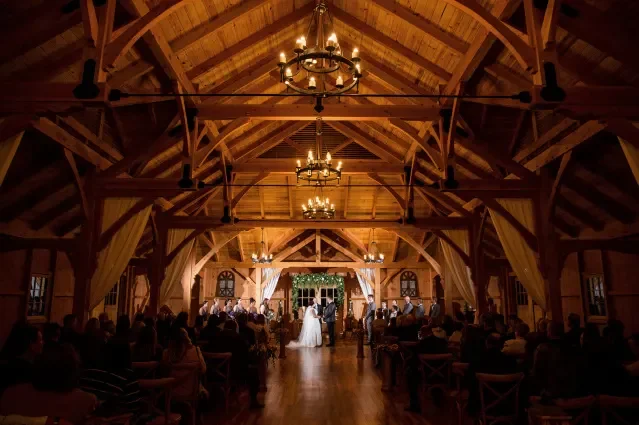 Brigalias — rustic barn ceremony