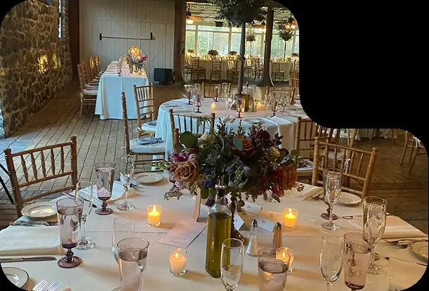 Carriage House at Rockwood — reception interior