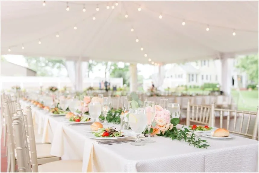 Chauncey Hotel & Laurie House — garden reception tent