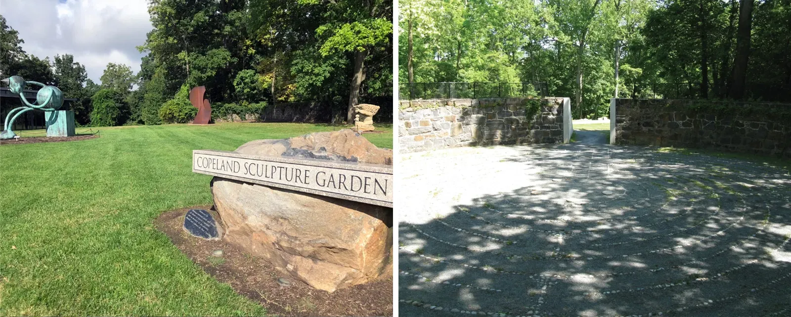 Delaware Art Museum — sculpture garden and path