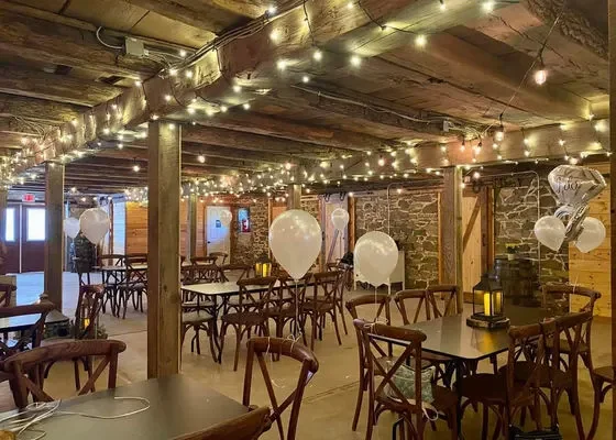 Fox Rose Farm — barn reception interior