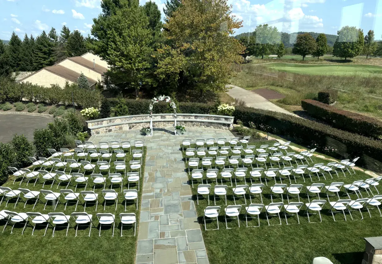 Jericho National Golf Club — outdoor ceremony terrace