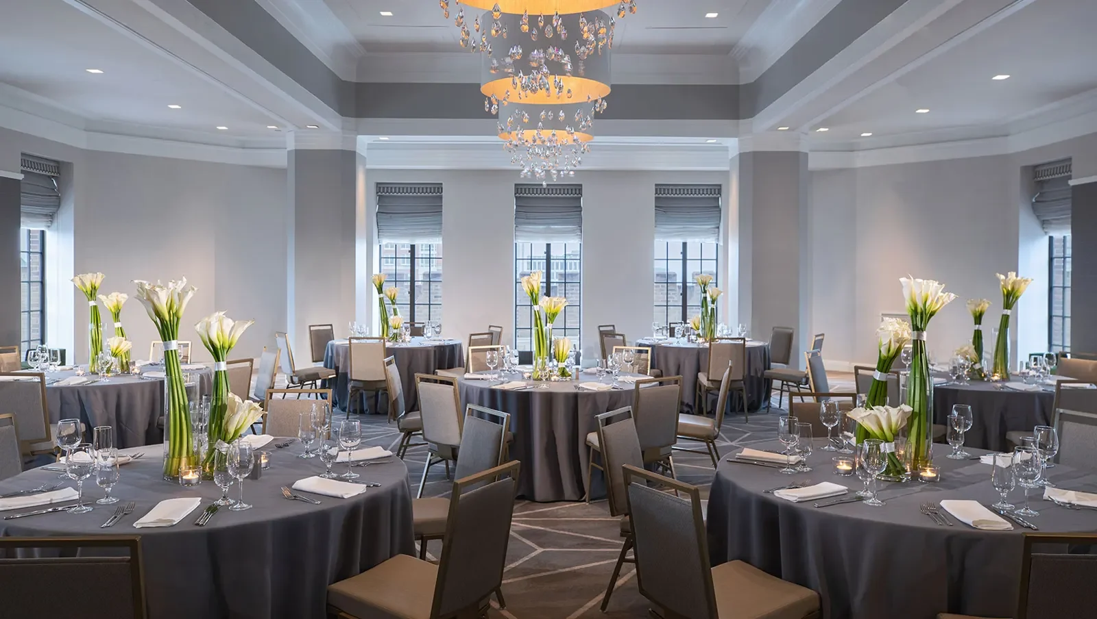 Kimpton Hotel Palomar — ballroom reception tables