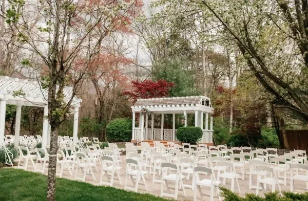 Masso’s — garden ceremony chairs and gazebo