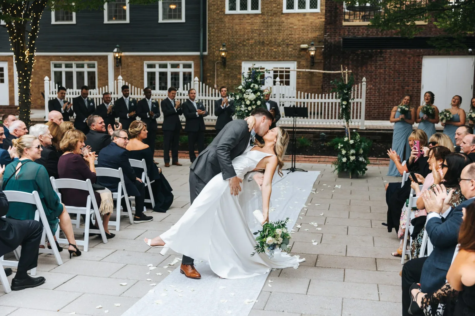 Nassau Inn — courtyard ceremony setting