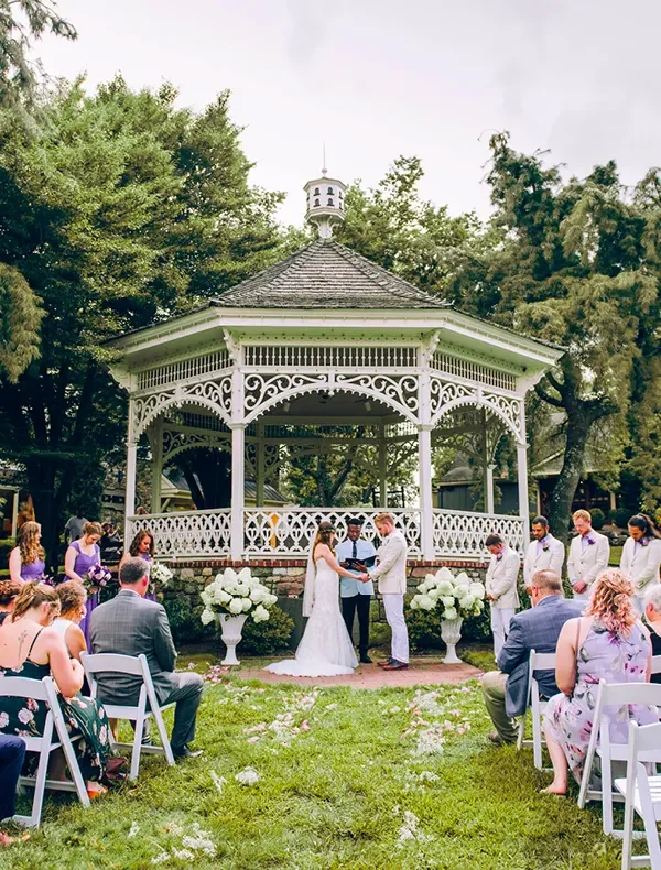 Peddler's Village — gazebo ceremony setting