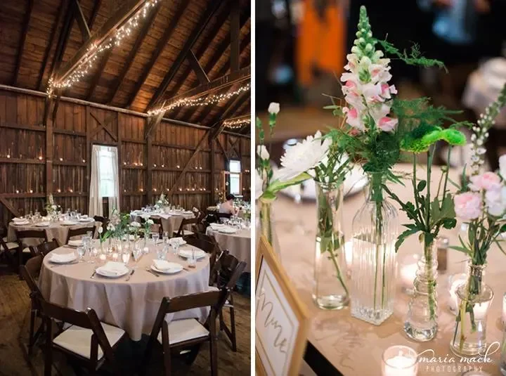 Rode’s Barn — barn reception tables