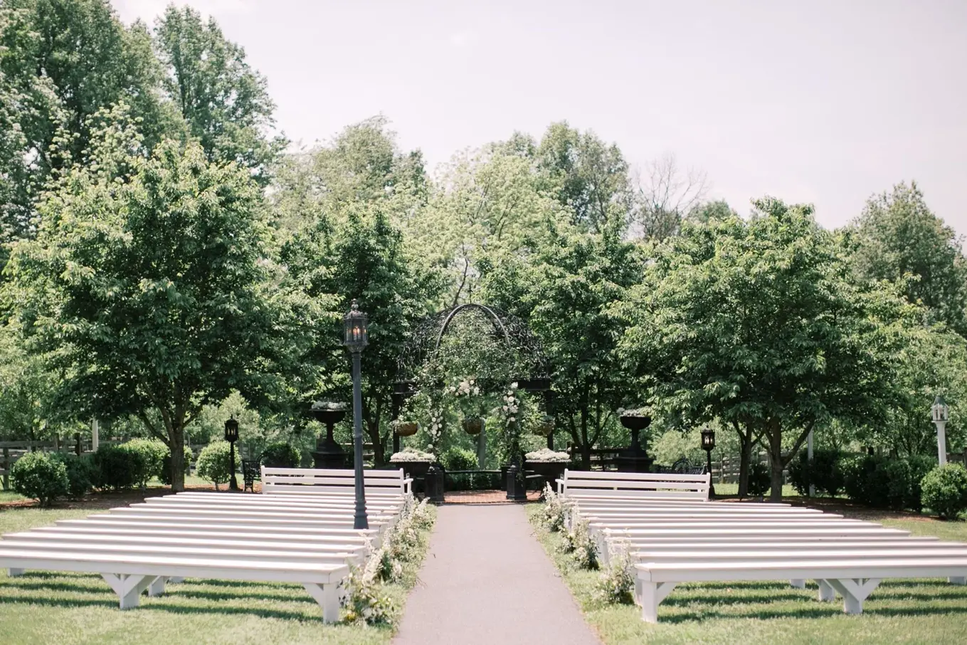 Stone Gables Estate — outdoor ceremony garden