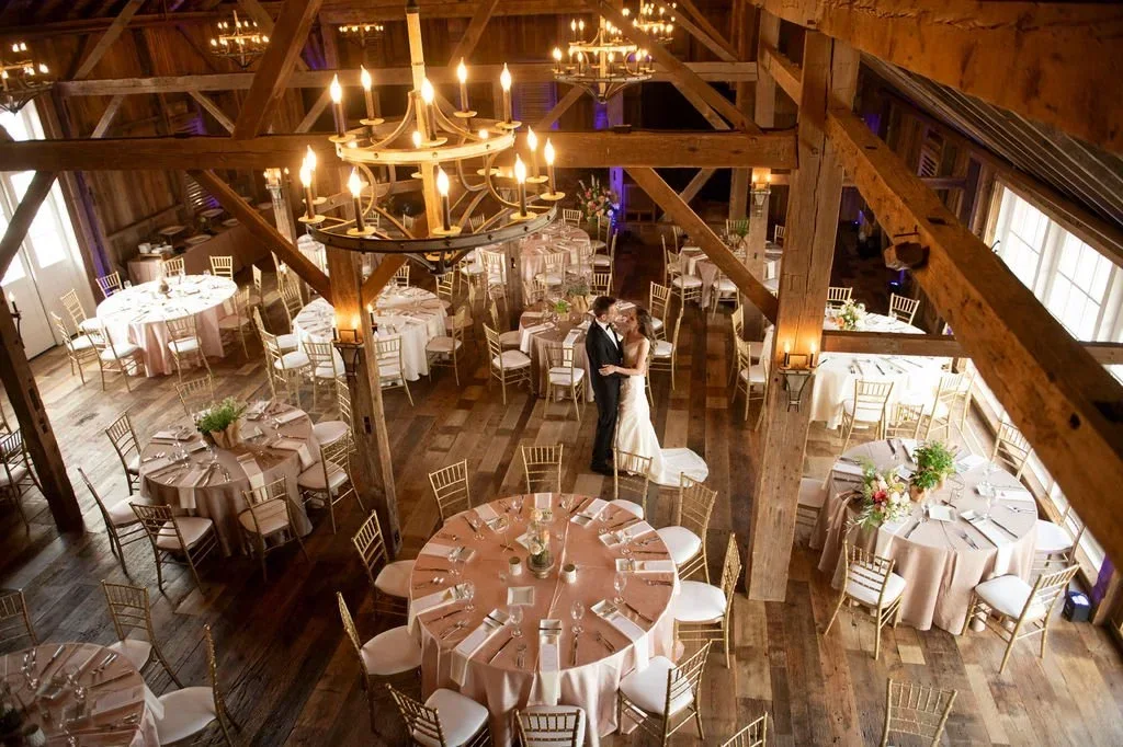 The Barn at Paradise Station — barn reception interior