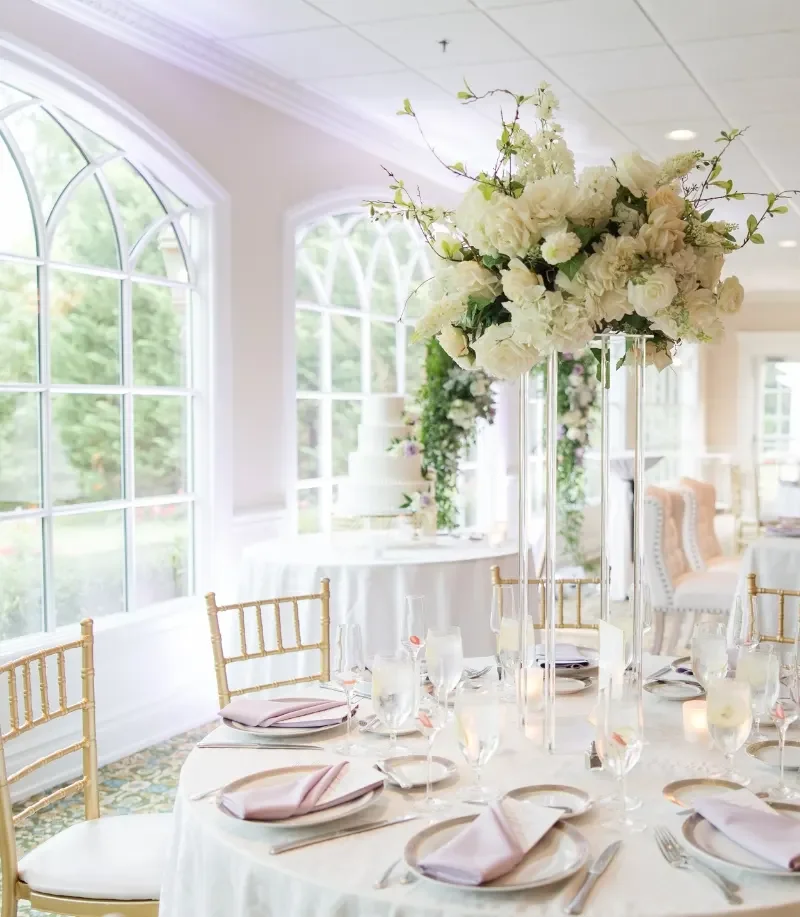 The Bradford Estate — windowed reception tables