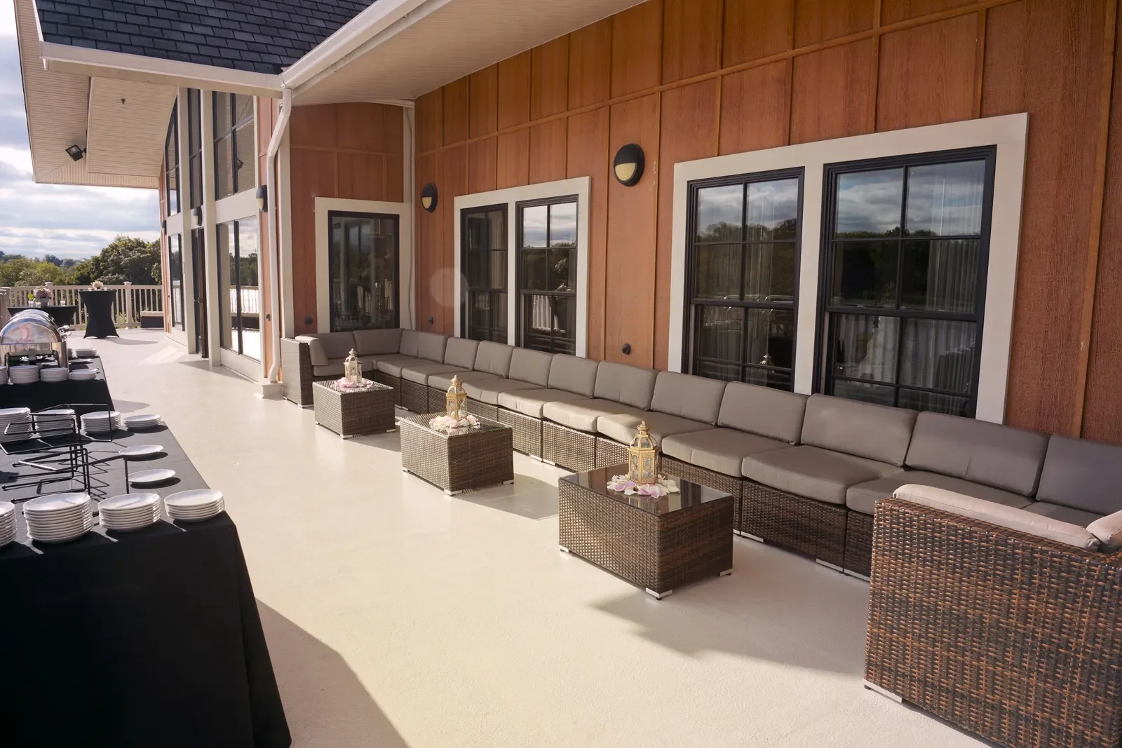 The Camden County Boathouse — wrap-around porch