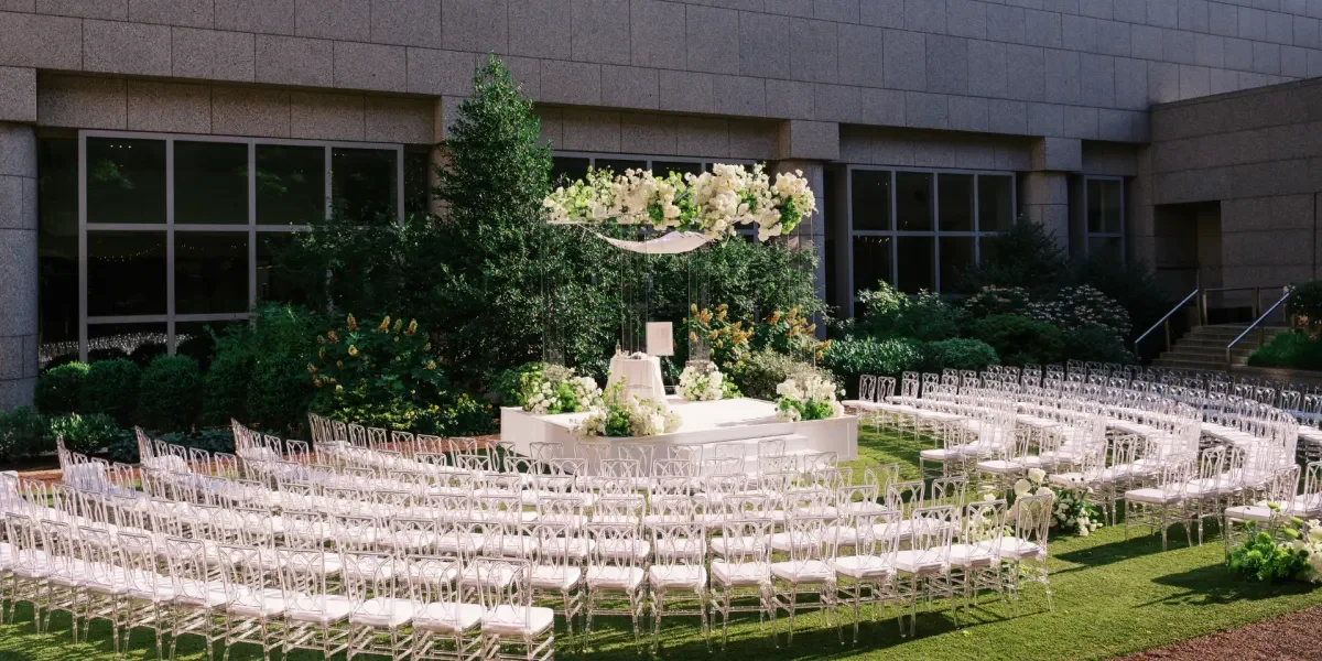 The Logan Hotel — courtyard waterfall setting