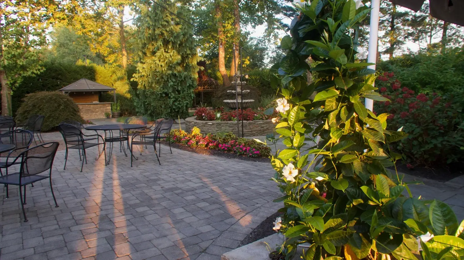 The Stone Terrace by John Henry’s — garden ceremony setting