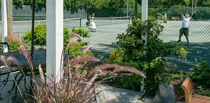 Trenton Country Club — terrace garden